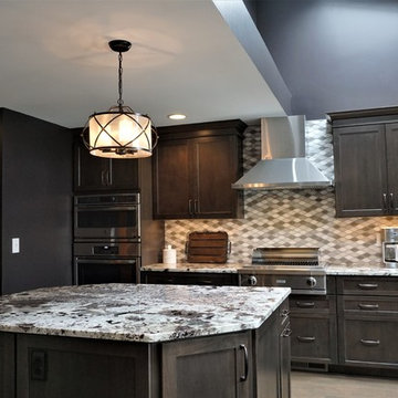 Dark, Dramatic Kitchen