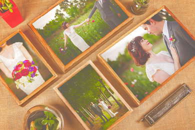 Wedding Photos Printed on Stone