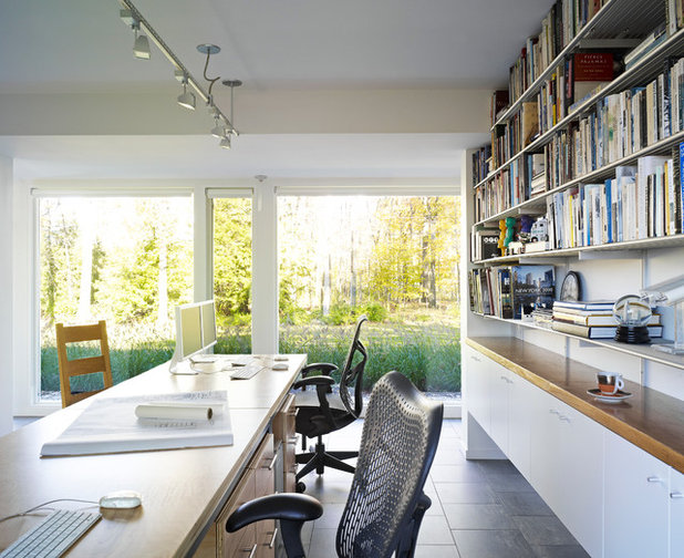 Contemporary Home Office by Billinkoff Architecture PLLC