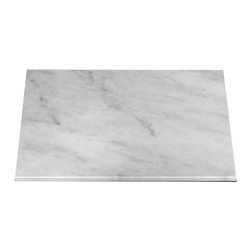 Carrara Marble Italian White Bianco Carrera 3/4" Marble Slab Honed - Home Decor