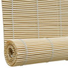 vidaXL Roller Blind Window Shade with Pull Cords Roll up Blackout Blind Bamboo