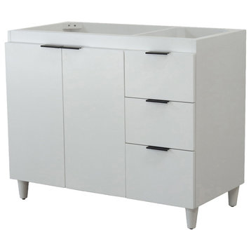 38.5" Single Sink Vanity, Cabinet Only, French Gray