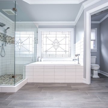 Master Bath with Stunning Tile Work