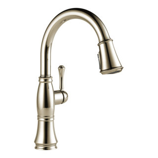 Delta 9197-PR-DST Cassidy Single Handle Pulldown Kitchen Faucet ...
