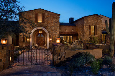 Mediterranean exterior home idea in Phoenix