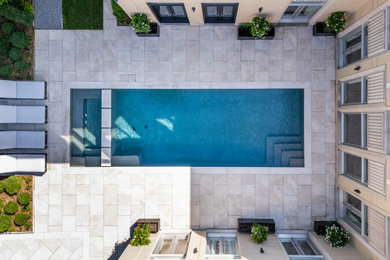 Minimalist pool photo in Toronto
