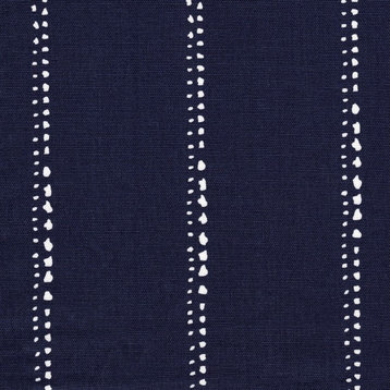 Pillow Sham Carlo Vintage Indigo Blue Dot Stripe Cotton