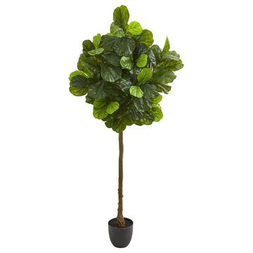6' Fiddle Leaf Artificial Tree, Real Touch