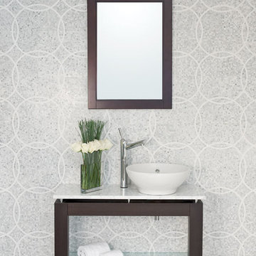 Empire Marble Mosaic Bathroom Wall
