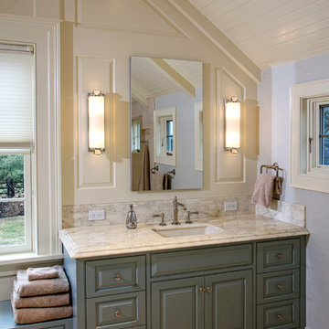 Kitchen, Bath and Fishtank Renovation to Repro Farmhouse