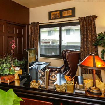 New Black Window in Beautiful Home Office - Renewal by Andersen San Francisco Ba