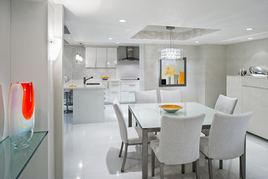 Example of a trendy home design design in Miami