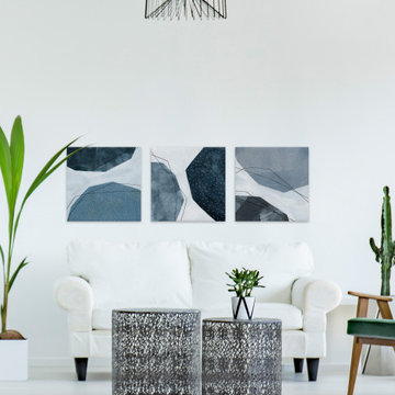 Adjacent Abstraction VI Triptych