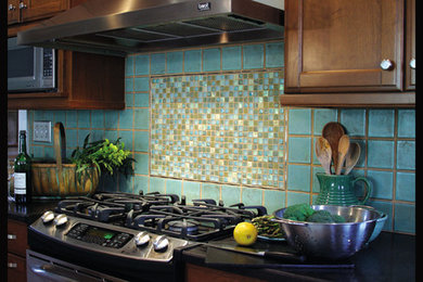 Mountain style kitchen photo in Austin