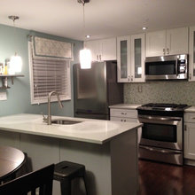 cabinets to the ceiling
