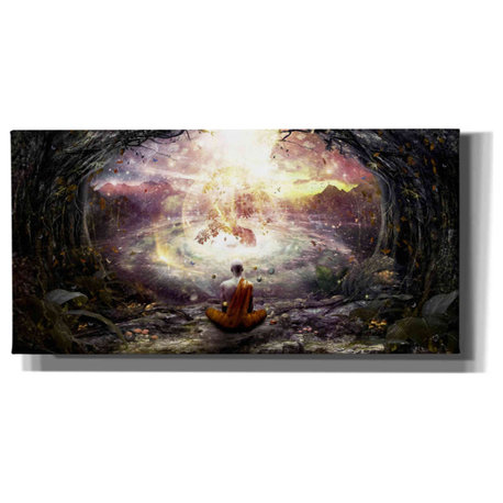 Epic Graffiti 'Nature and Time' by Cameron Gray, Giclee Canvas Wall Art, 24"x12"