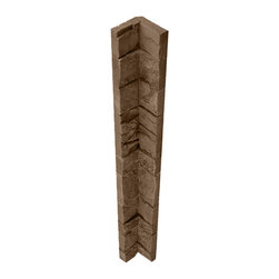 254-STACKED STONE INSIDE CORNER - 48"L X 4 3/4"W X 1 &frac12;"D - Wall Panels