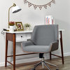 Elle Decor Ophelia Bentwood Task Chair in Gray