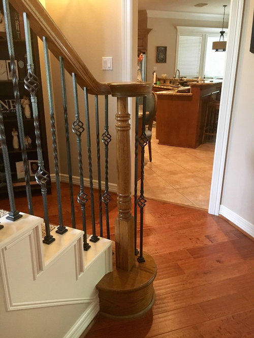 Advice Painting banister dark gray?