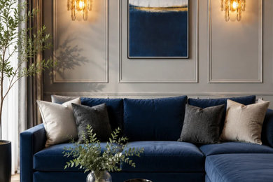 Inspiration for a modern living room remodel in Orlando