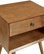 MCM 1 Drawer Solid Wood Nightstand, Caramel