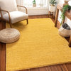 Well Woven Madison Shag Piper Yellow Modern Solid 3'11"x5'3" Area Rug