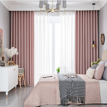 QYYL2208A Illawarra Plain Faux Linen Blackout Custom Made Curtains