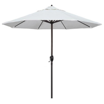 9' Casa Series Patio Umbrella With Olefin White Fabric