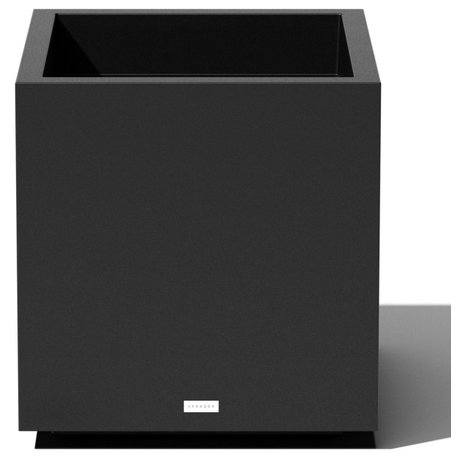 Veradek Block Series Cube Planter, Black, Medium