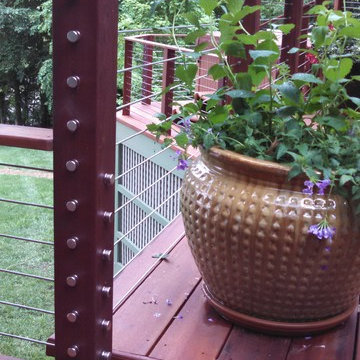 Ipe Cable Railing System Lake Gaston, NC