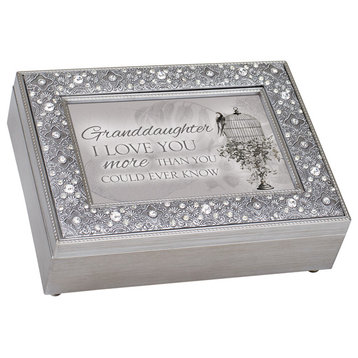 Music Keepsake Box, "Granddaughter Love You More"