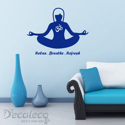 Yoga Om Meditation vinyl wall decal - Wall Decals