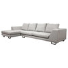 Baxton Studio Gray Fabric Modern Sectional Sofa