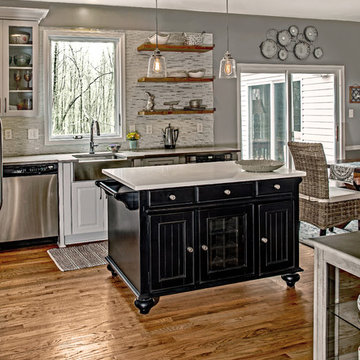Modern Inspiration - kitchen remodel with arched opening