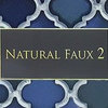 Natural Faux 2, Geometric Stone Wood Wallpaper, Black, Gray, Roll, 21"x33'