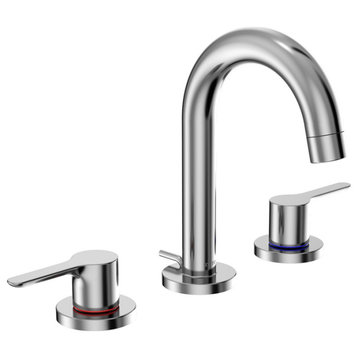 TOTO LB Two-Handle Widespread Bathroom Sink Faucet with Metal Po-Up, 1.2 GPM