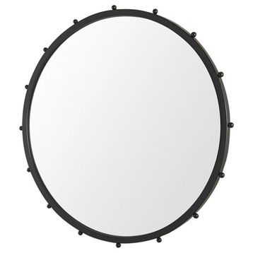Elena II Medium Black Wall Mirror