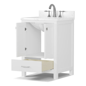 Caroline Avenue 24'' White Bathroom Vanity