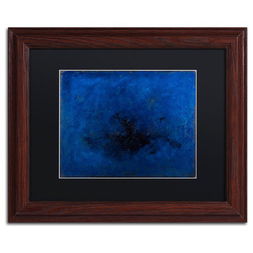 Joarez 'Deep Blue' Framed Art, Wood Frame, 11"x14", Black Matte