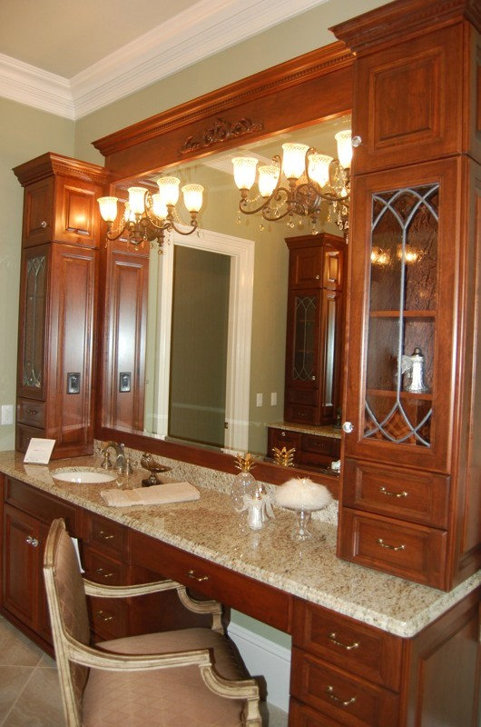 Custom Wood Bathroom Cabinetry - Mint Hill Cabinet Shop