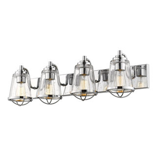 4 Light Vanity Light In Coastal Style-8.88 Inches Tall and 32 Inches ...