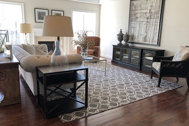 Family room - eclectic family room idea in DC Metro