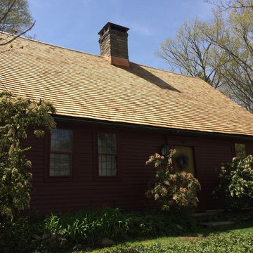 Red Western Cedar Antique Saltbox Residence - Guilford, CT