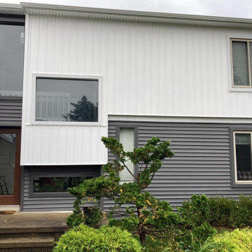 Modern Exterior Renovation with Vinyl Siding & Trim in Commerce Michigan