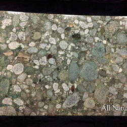 All Natural Stone - Jurassic Green Granite Slab - Kitchen Countertops