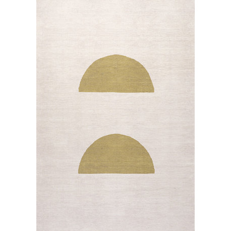 Luola Minimalist Geometric Machine-Washable Area Rug, 8x10