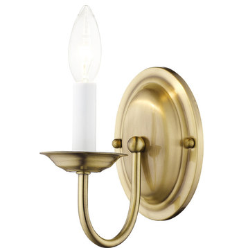 Home Basics Wall Sconce - Antique Brass, 1
