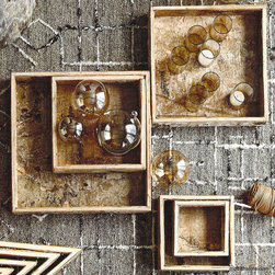 Roost Birch Shaped Trays - Square  - SKU: BA210 - Kitchen Products