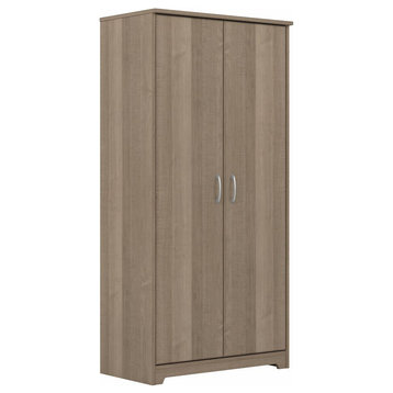 Bush Furniture Cabot Tall Storage Cabinet with Doors, Ash Gray