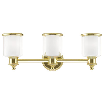 Livex Lighting Polished Brass 3-Light Bath Vanity